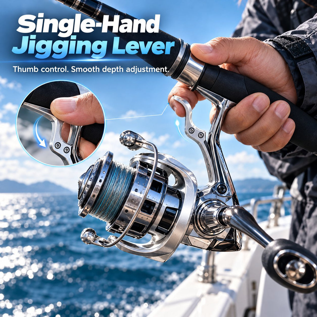 🔥 Last Day 50% OFF -🎣 Single-Hand Jigging Reel