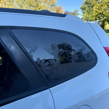 🔥Last Day 50% OFF-🐦🌻Hummingbird and sunflower car decal