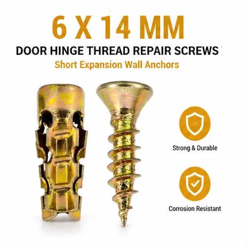 ⏳Limited-time 49% off🏆6*14mm Door Hinge Threaded Repair Screw