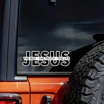 🔥Last Day 49% OFF✝️Jesus The Way The Truth The Life Christian Vinyl Bumper Sticker