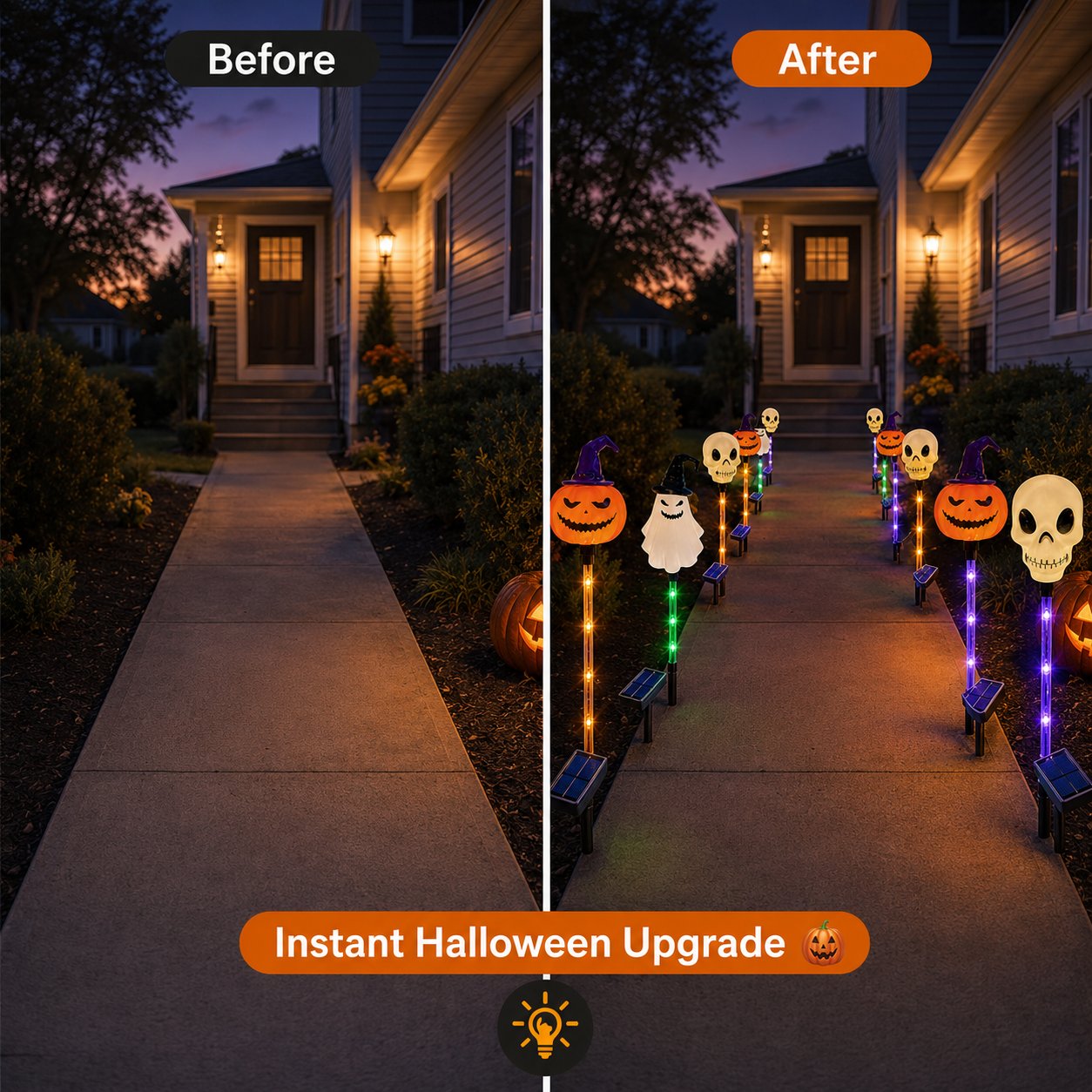 🎃 Halloween Sale 60% OFF – Solar Pumpkin, Ghost & Skull Pathway Lights