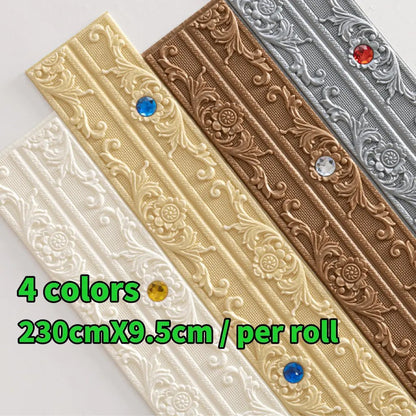 🏡Flexible Peel & Stick Decorative Trim – Wall, Ceiling & Cabinet Molding