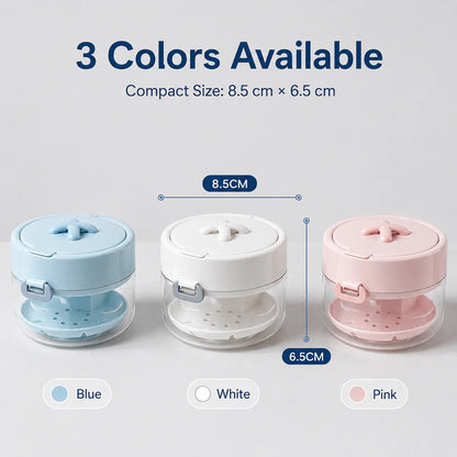 🎁Hot Sale Promotion 49% OFF🔥3-in-1 Leak-Proof Retainer Cleaning Case with Mirror, Drain Tray & Travel Storage