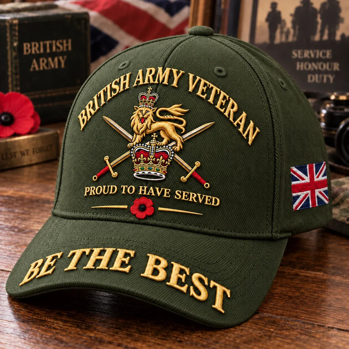 ⏳ Last Day 50% OFF-🎖️ British Army Veteran Cap – Proud to Have Served