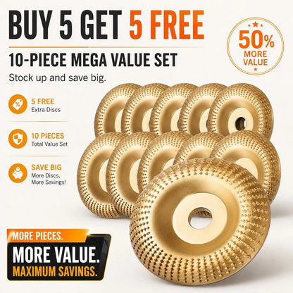⚒️Wood Carving Disc Set Heavy-Duty Steel Wheel for Angle Grinder