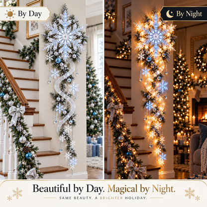 🔥Last Day 49% OFF-❄️Giant Snowflake Blizzard Track Light