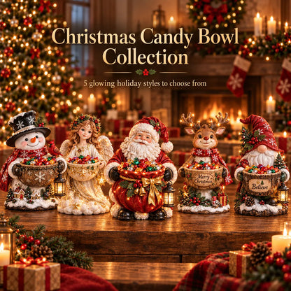 🎄 Christmas Special 50% OFF✨ Light-Up Christmas Candy Bowl Collection