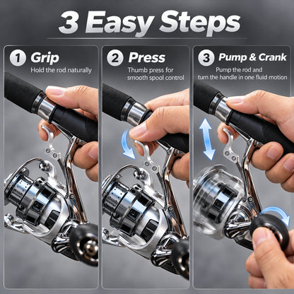 🔥 Last Day 50% OFF -🎣 Single-Hand Jigging Reel