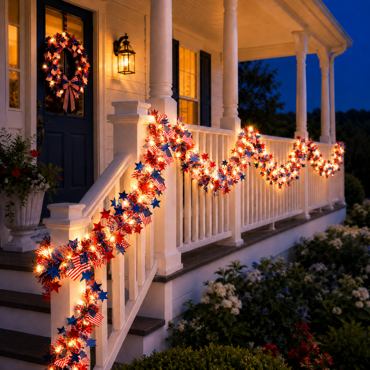 Celebrate 250 Years of Freedom with American Flag & Star Fairy Lights ✨