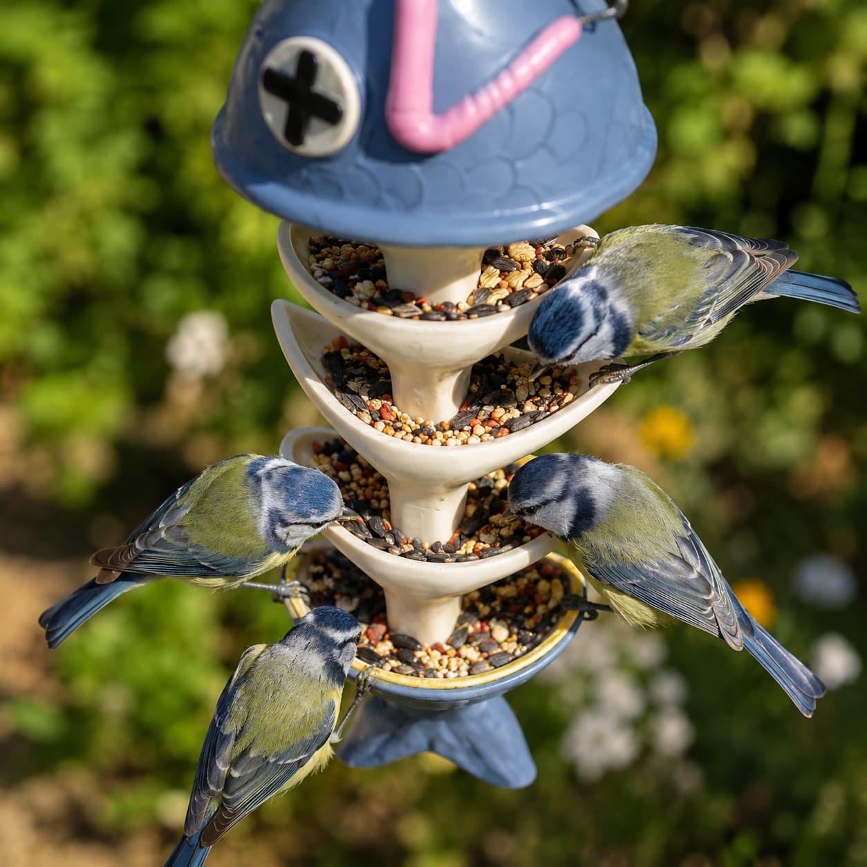 🥳Creative Fish Skeleton Hanging Bird Feeder