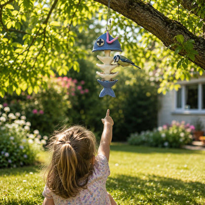 🥳Creative Fish Skeleton Hanging Bird Feeder