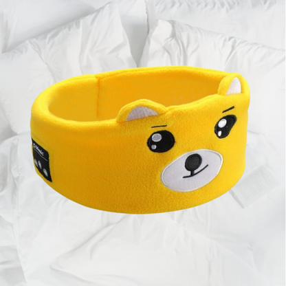 Soft Elastic Comfortable Wireless Music Earphones, Kids Animal Sleeping Headphones
