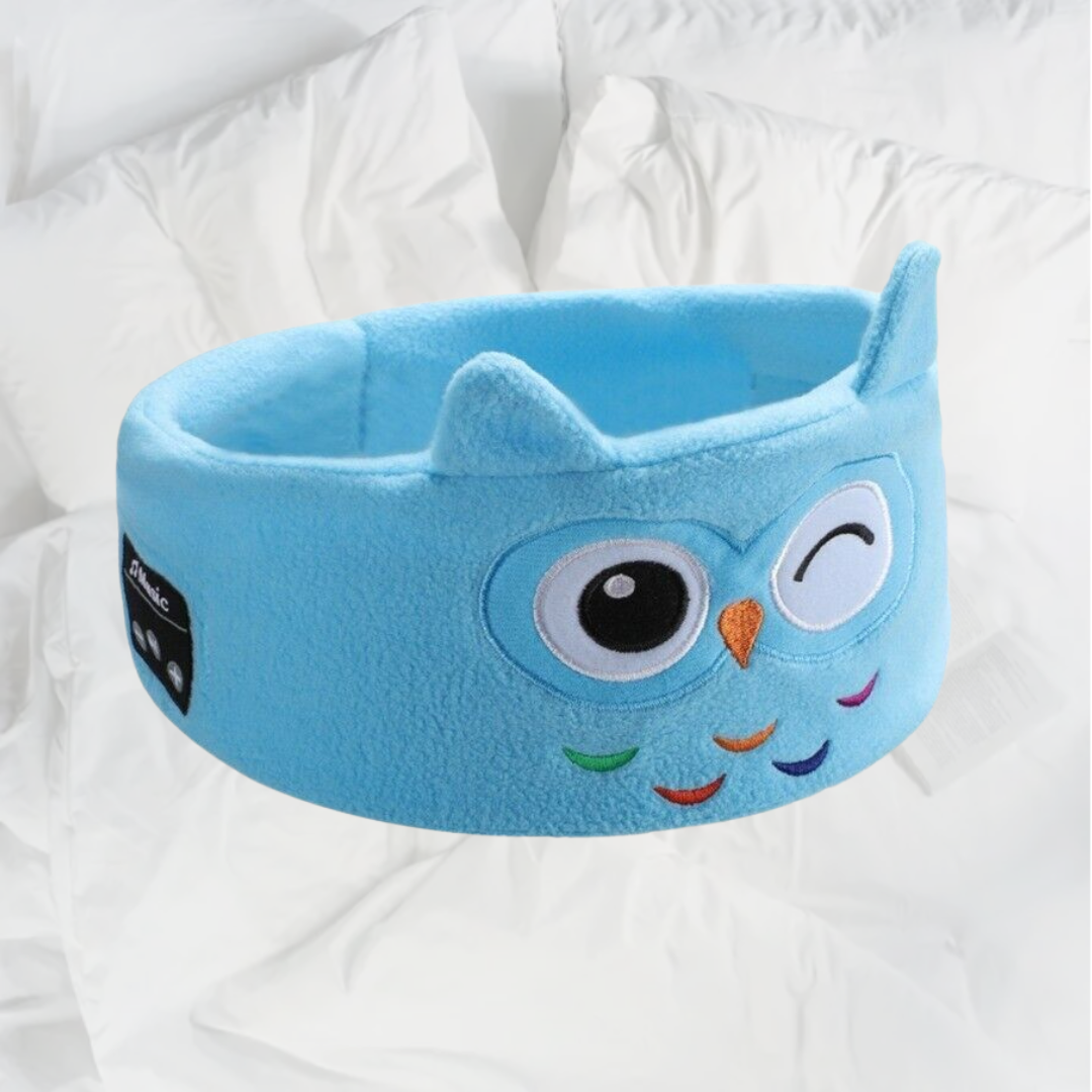 Soft Elastic Comfortable Wireless Music Earphones, Kids Animal Sleeping Headphones