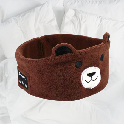 Soft Elastic Comfortable Wireless Music Earphones, Kids Animal Sleeping Headphones