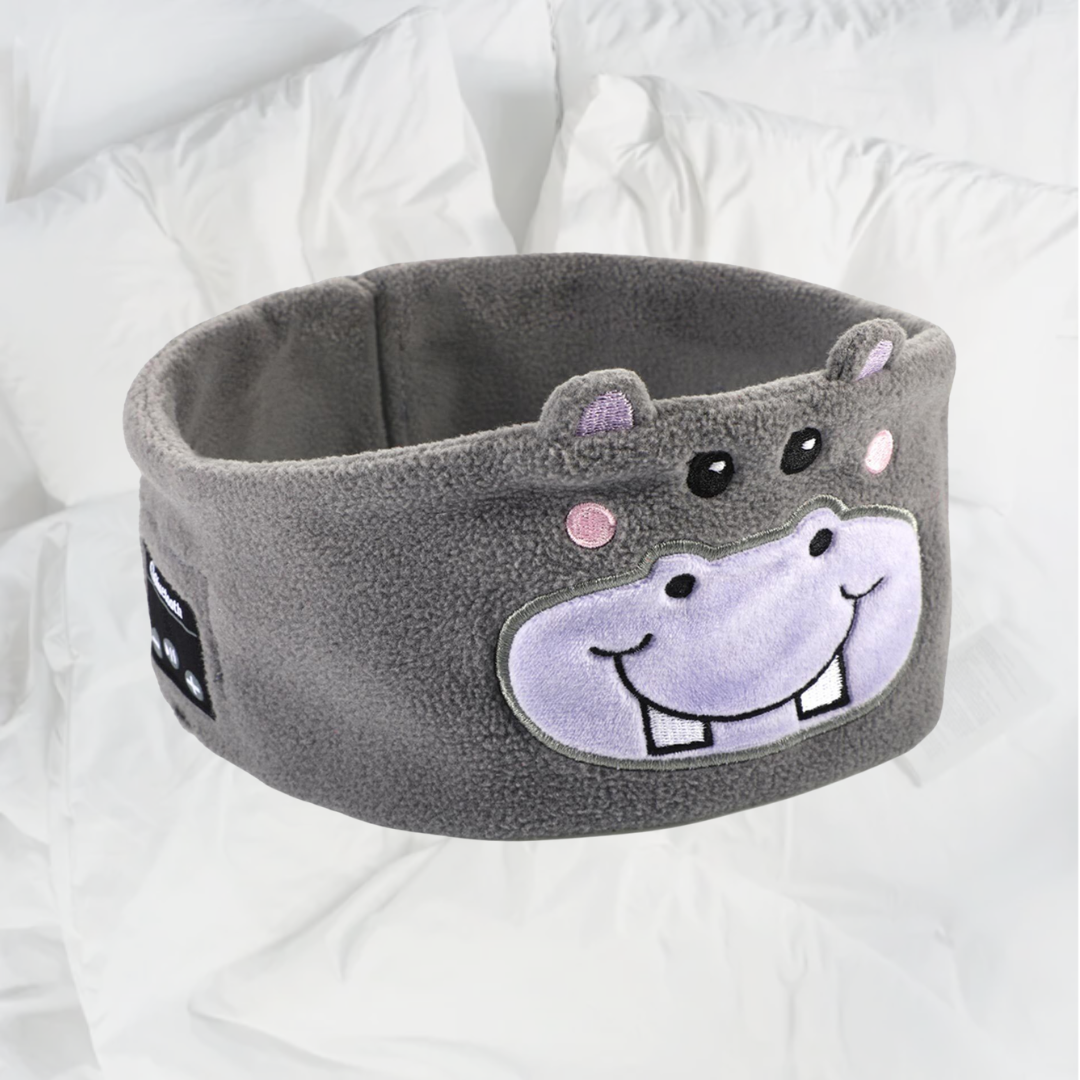 Soft Elastic Comfortable Wireless Music Earphones, Kids Animal Sleeping Headphones