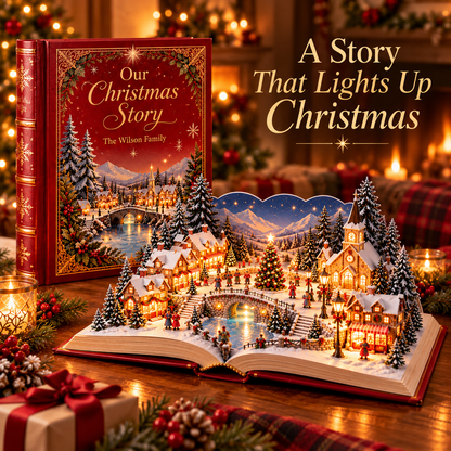 Light-Up Christmas Village Storybook