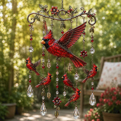 🔥Last Day 49% OFF🐦🎐Graceful Hummingbird Crystal Suncatcher Wind Chime