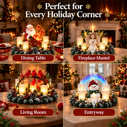 ⏰ LAST DAY 49% OFF - 🎄Flameless Christmas Candle Decorations