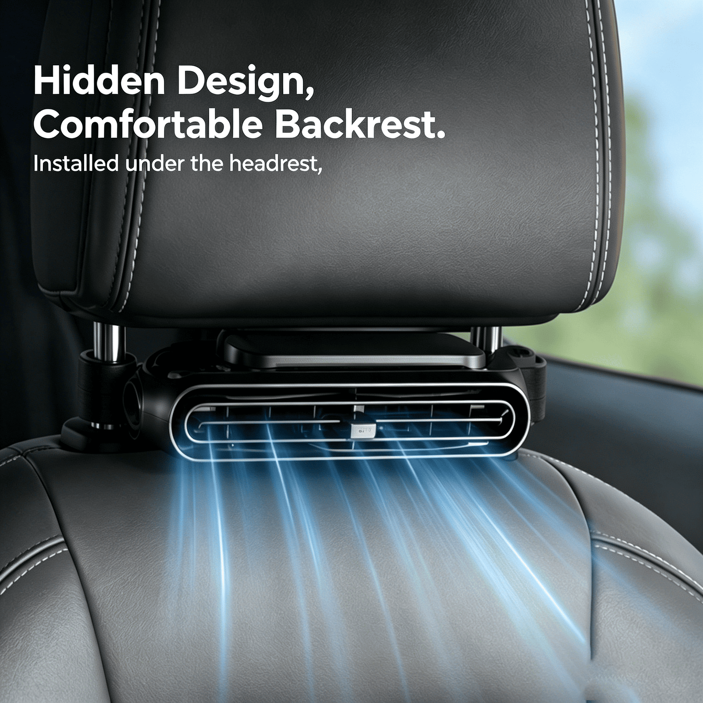 🚗 Rechargeable Car Seat Velcro Fan – 3 Speed Portable Cooling Fan for Cars, Golf Carts & RV Travel ❄️