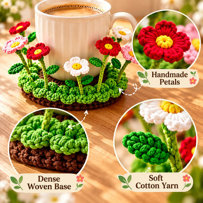 ✨ Last Day – 60% OFF!🌟Handmade Crochet Floral Coaster | Everlasting Table Art 🌸