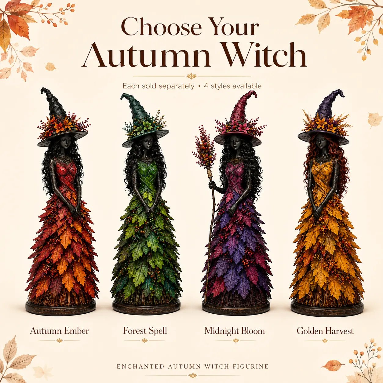 🧙New Arrivals 49% OFF-2026 Enchanted Autumn Witch Figurine