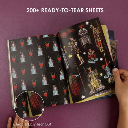 🧙🔮 Enchanted Worlds Collage & Creativity Book (200+ Hardcover Pages)📕