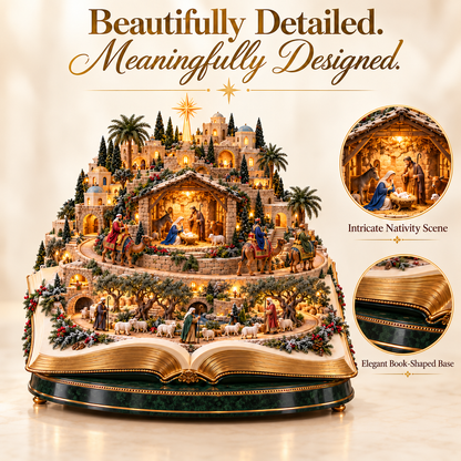 🔥 Last Day 50% OFF-✝️Animated Biblical-Themed Bethlehem Town Scene