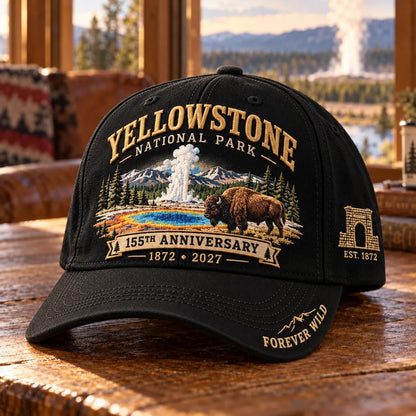 ⏳ Last Day 49% OFF – 🦬Yellowstone National Park 155th Anniversary Classic Cap