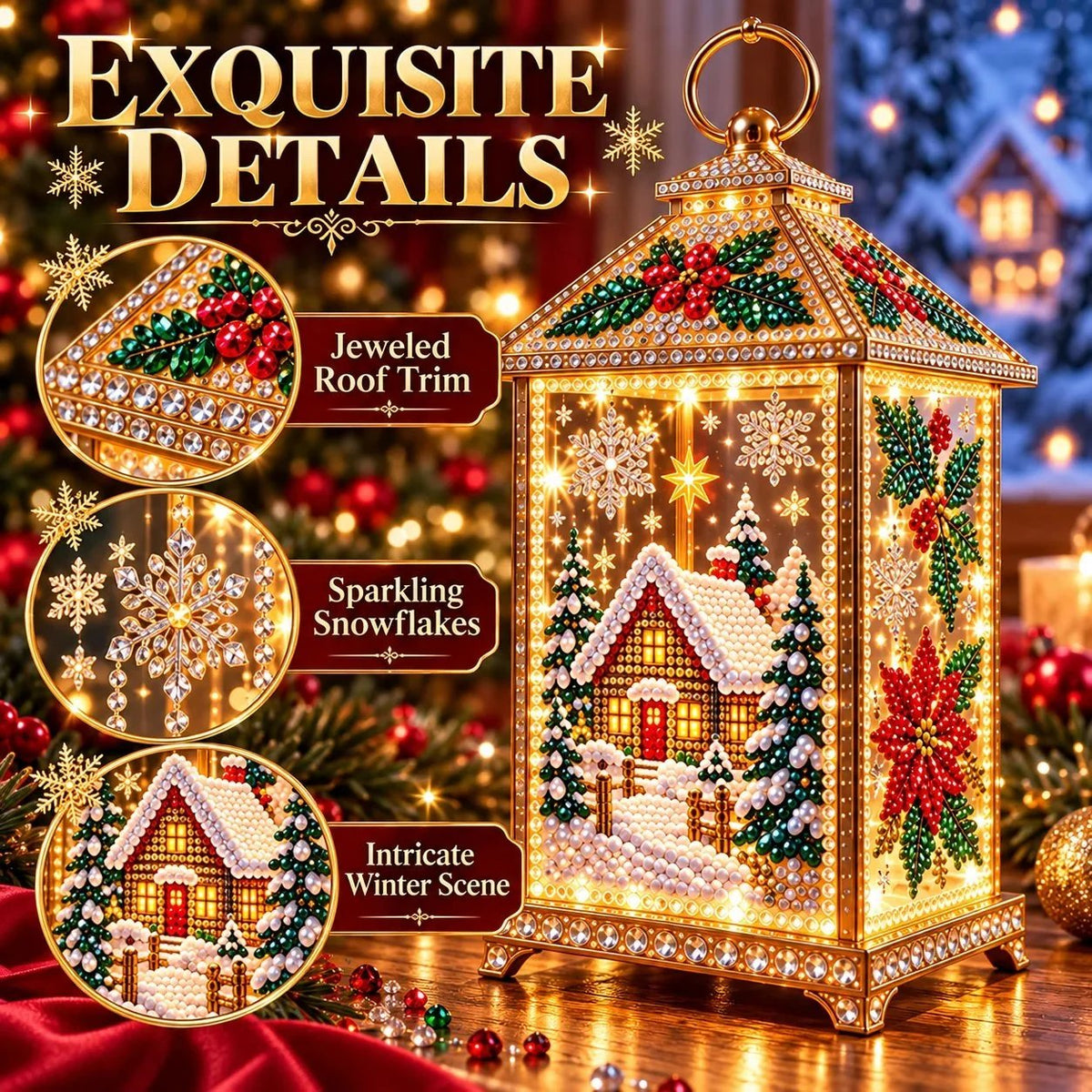⏳ Last Day 50% OFF-🌟DIY Light-Up Diamond Art Lantern