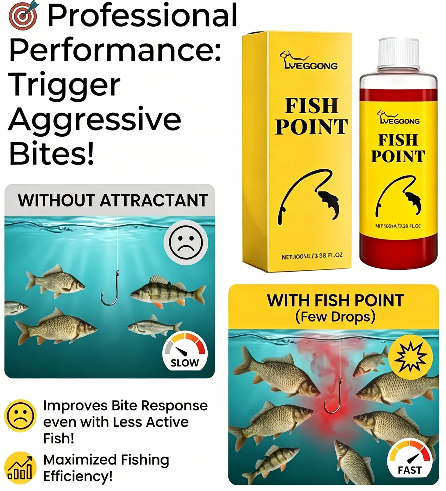 🎣 Red Worm Fish Attractant Liquid – Fast-Acting Freshwater Fishing Bait Enhancer 🐟🔥