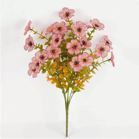 🍂Artificial Fall Eucalyptus & Violet Flower Arrangement — Bring The Warm Beauty Of Autumn Into Your Home