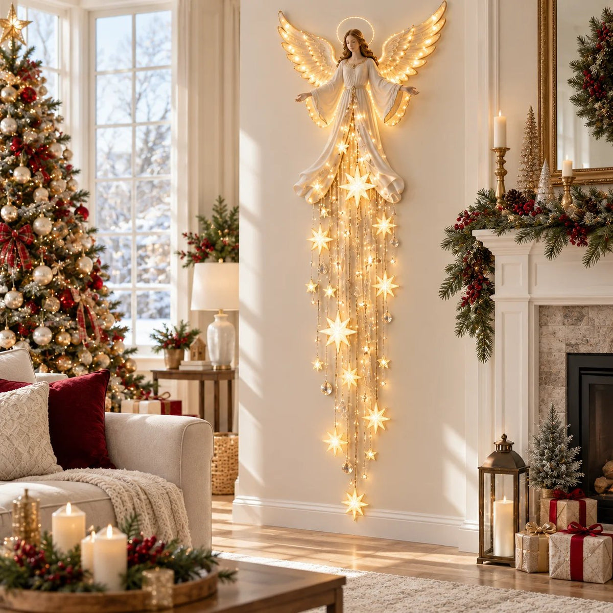 🔥Angel Starfall Christmas Wall Light