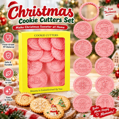🎄🍪 Holiday Baking Shape Collection – Festive Cookie Molds for Family Christmas Fun