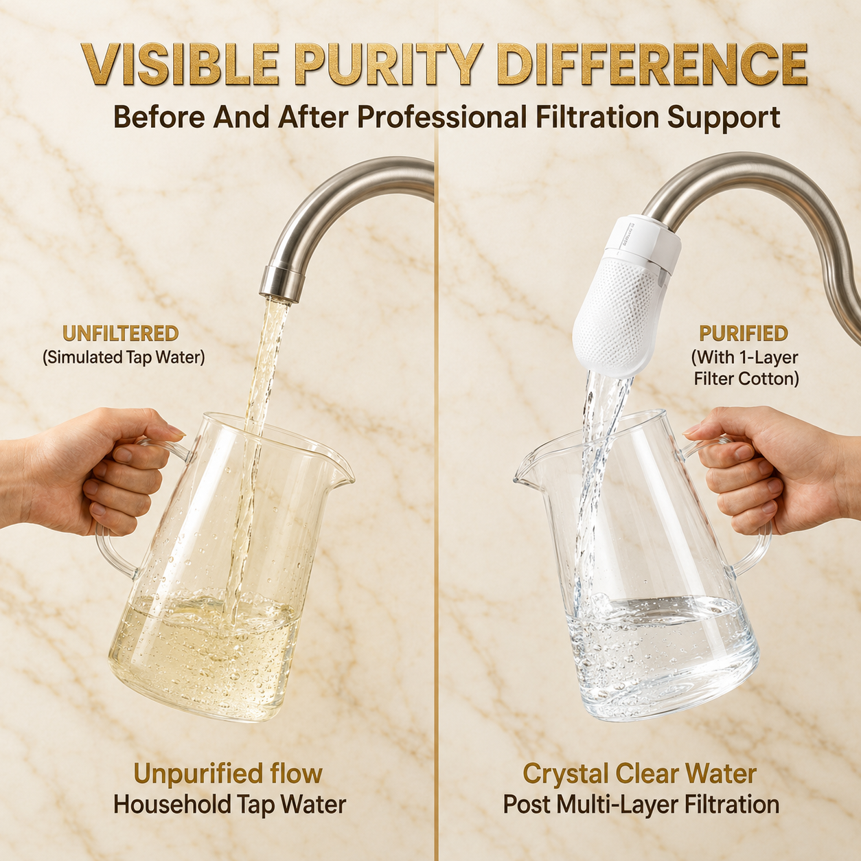 ✨Day Sale 50% OFF✨Anti-Splash Kitchen Faucet Filter for Sediment & Rust Removal