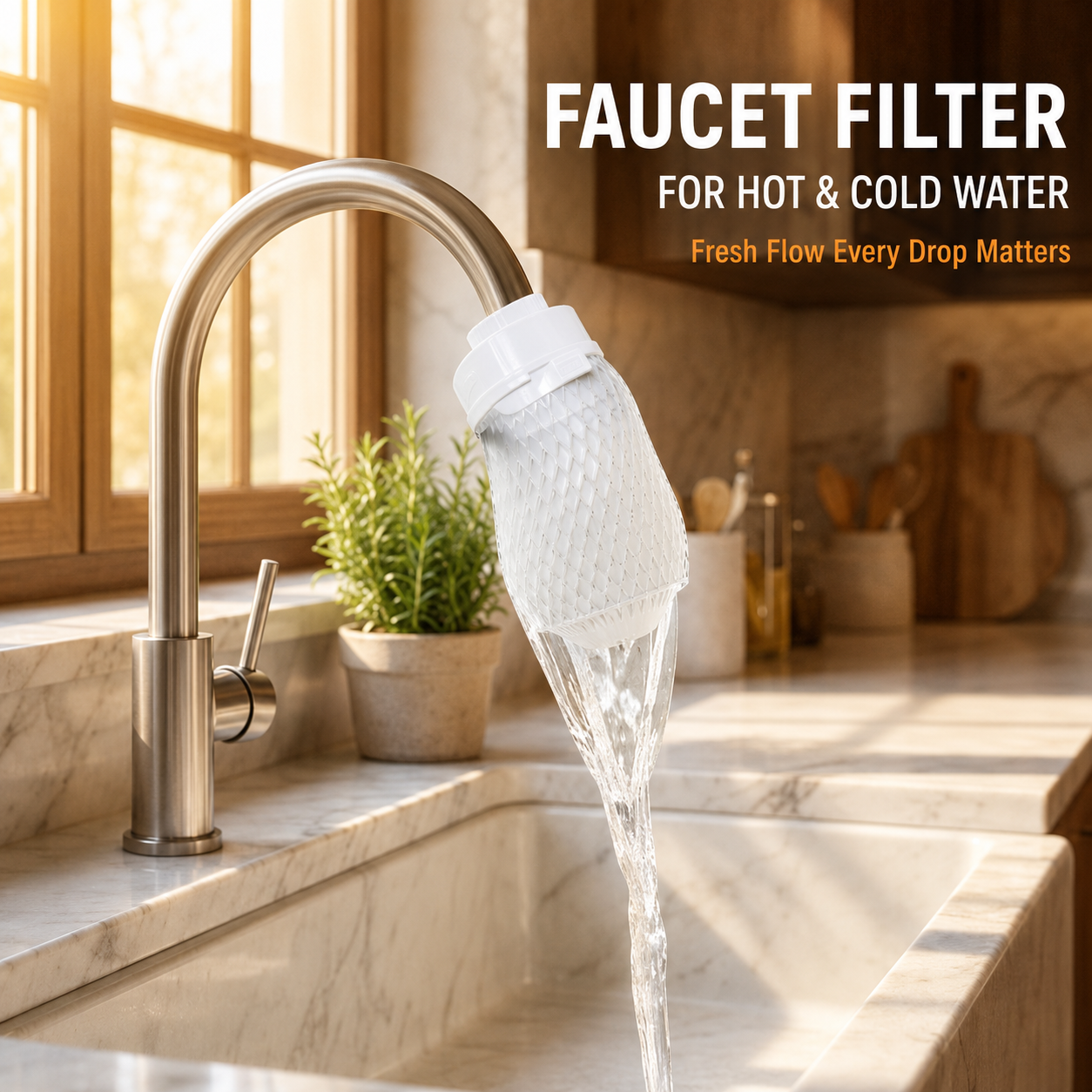 ✨Day Sale 50% OFF✨Anti-Splash Kitchen Faucet Filter for Sediment & Rust Removal