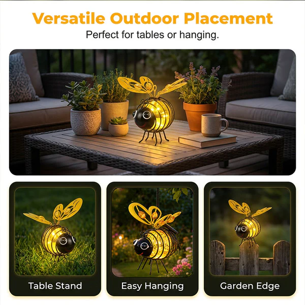 🌙🍃🪴Hanging Solar Bee Light – Spread Joy Day and Night 🌞🌜