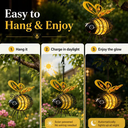 🌙🍃🪴Hanging Solar Bee Light – Spread Joy Day and Night 🌞🌜