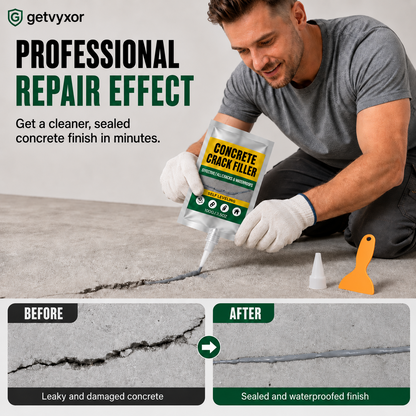 🏠 Waterproof Concrete Crack Filler for Indoor & Outdoor Use