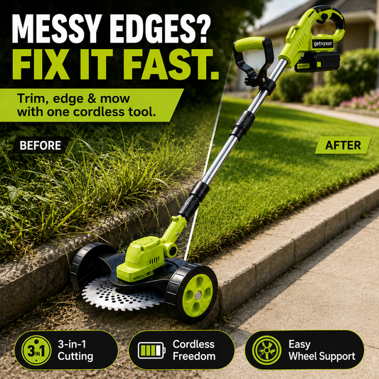 🌿60% OFF TODAY⚡: 3-in-1 Cordless Weed Wacker with 2 Batteries – Trim, Edge & Tackle More Yard Work