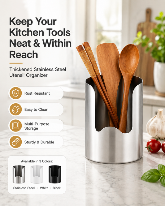 𝟒𝟗% 𝐎𝐅𝐅 𝐅𝐥𝐚𝐬𝐡 𝐒𝐚𝐥𝐞!:🍳 Multi-Functional Stainless Steel Cooking Organizer – Holds Pot Lids, Spatulas & Cutting Boards
