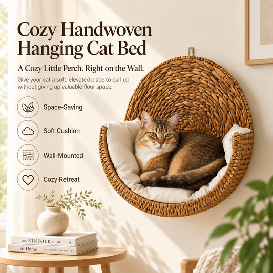 🐱Handwoven Wall-Mounted Cat Bed