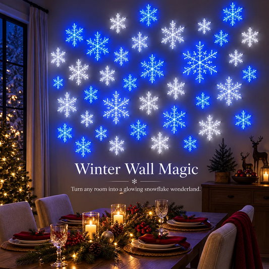 ❄️𝟒𝟗% 𝐎𝐅𝐅 𝐅𝐥𝐚𝐬𝐡 𝐒𝐚𝐥𝐞!Cutout Snowflake Lamp🎄