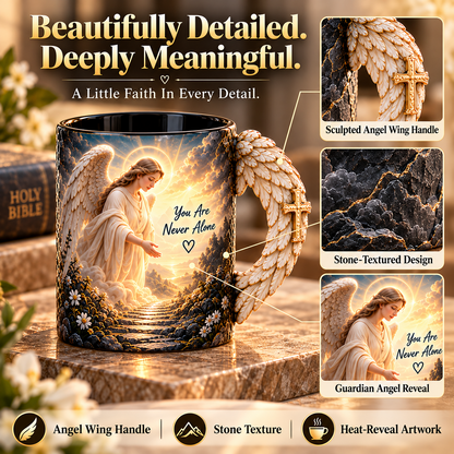 🔥Last Day 49% OFF🔥🪽 Angel’s Embrace™ ✨– Guardian Angel Heat-Reveal Mug