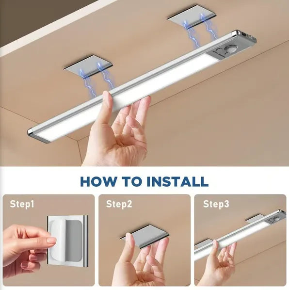 Punch-free Smart Sensor Magnetic Rechargeable LED Lights
