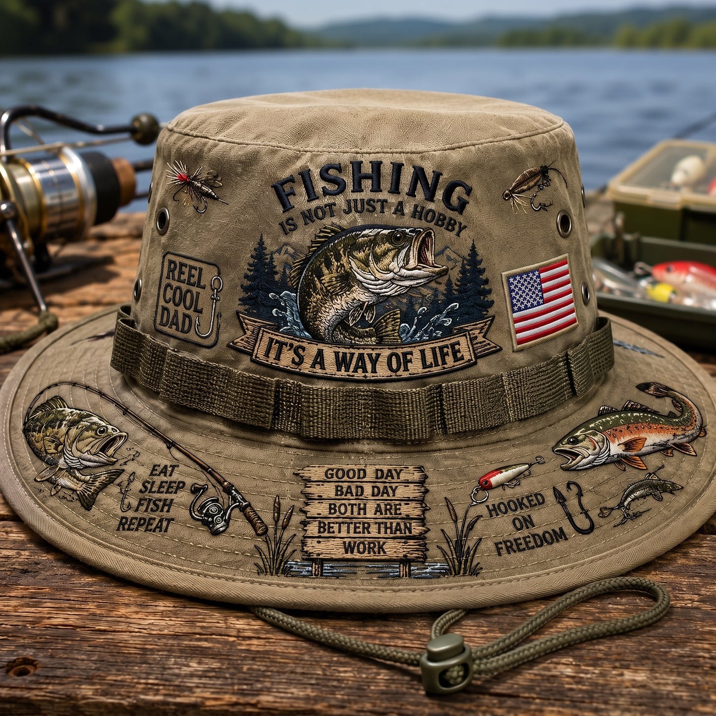 Last Day Promo: 49% OFF🎣Fishing Is a Way of Life Boonie Hat