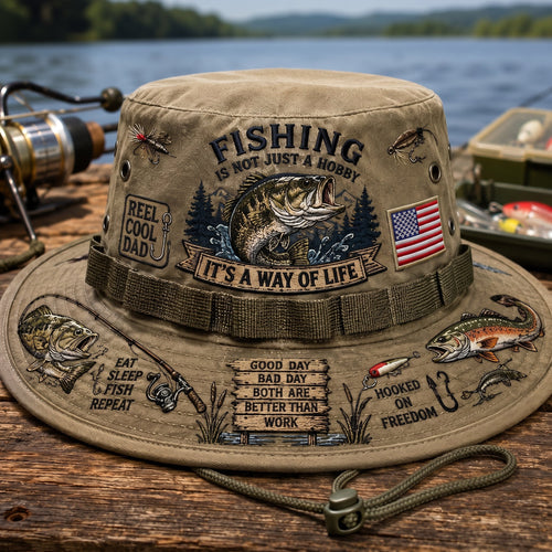 Last Day Promo: 49% OFF🎣Fishing Is a Way of Life Boonie Hat