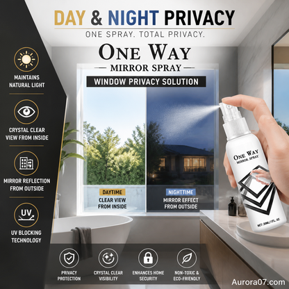 🏆LAST DAY SALE 49% OFF🔥Reflective One-Way Window Privacy Spray | UV Protection for Home & Car