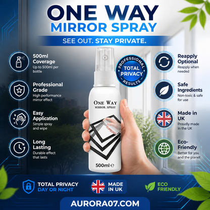 🏆LAST DAY SALE 49% OFF🔥Reflective One-Way Window Privacy Spray | UV Protection for Home & Car