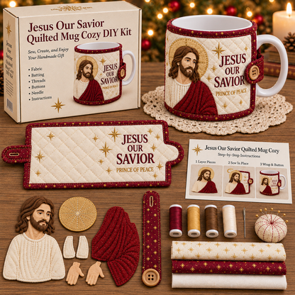 ✝️ Christmas Faith Mug Cozy Sewing Kit