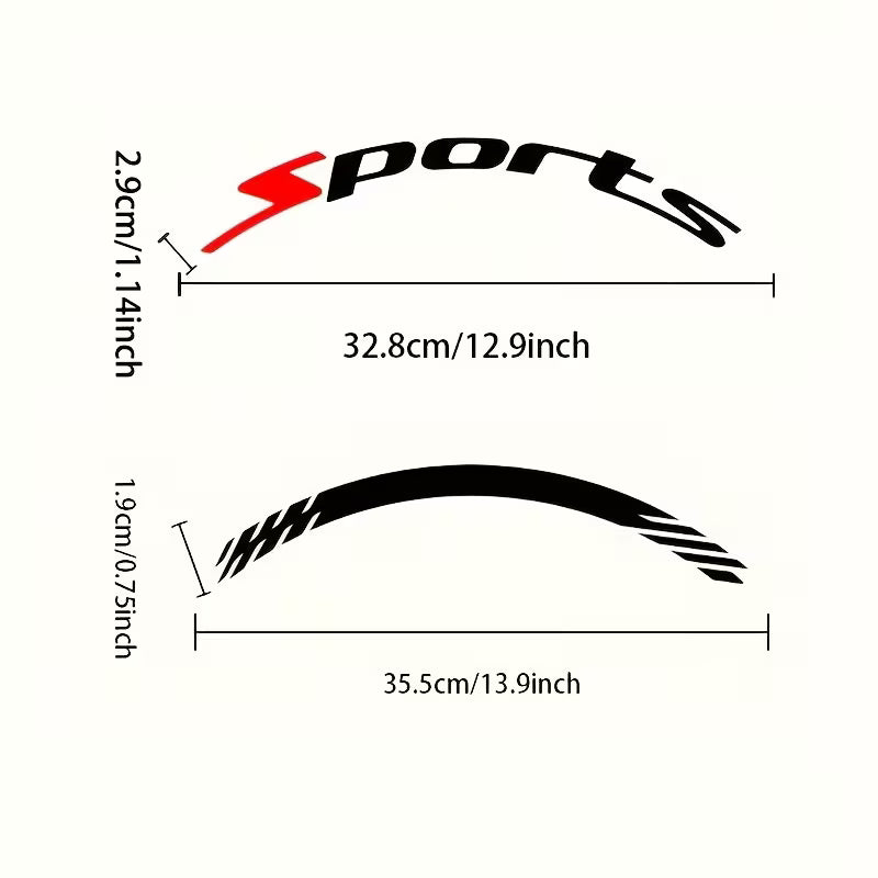 🔥 4PCS 3D Tire Lettering Stickers | Waterproof Universal Wheel Sidewall Decals